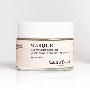 Masque à la figue de barbarie : hydrate, nourrit et revitalise la peau. Enrichi en ingrédients naturels pour un éclat durable et une texture douce.