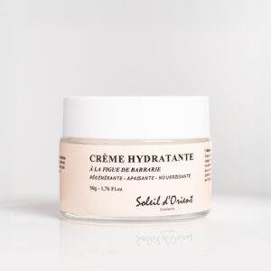 Crème à la figue de barbarie : hydrate, nourrit et protège. Formule riche en huiles naturelles et beurre de karité pour une peau douce et éclatante.